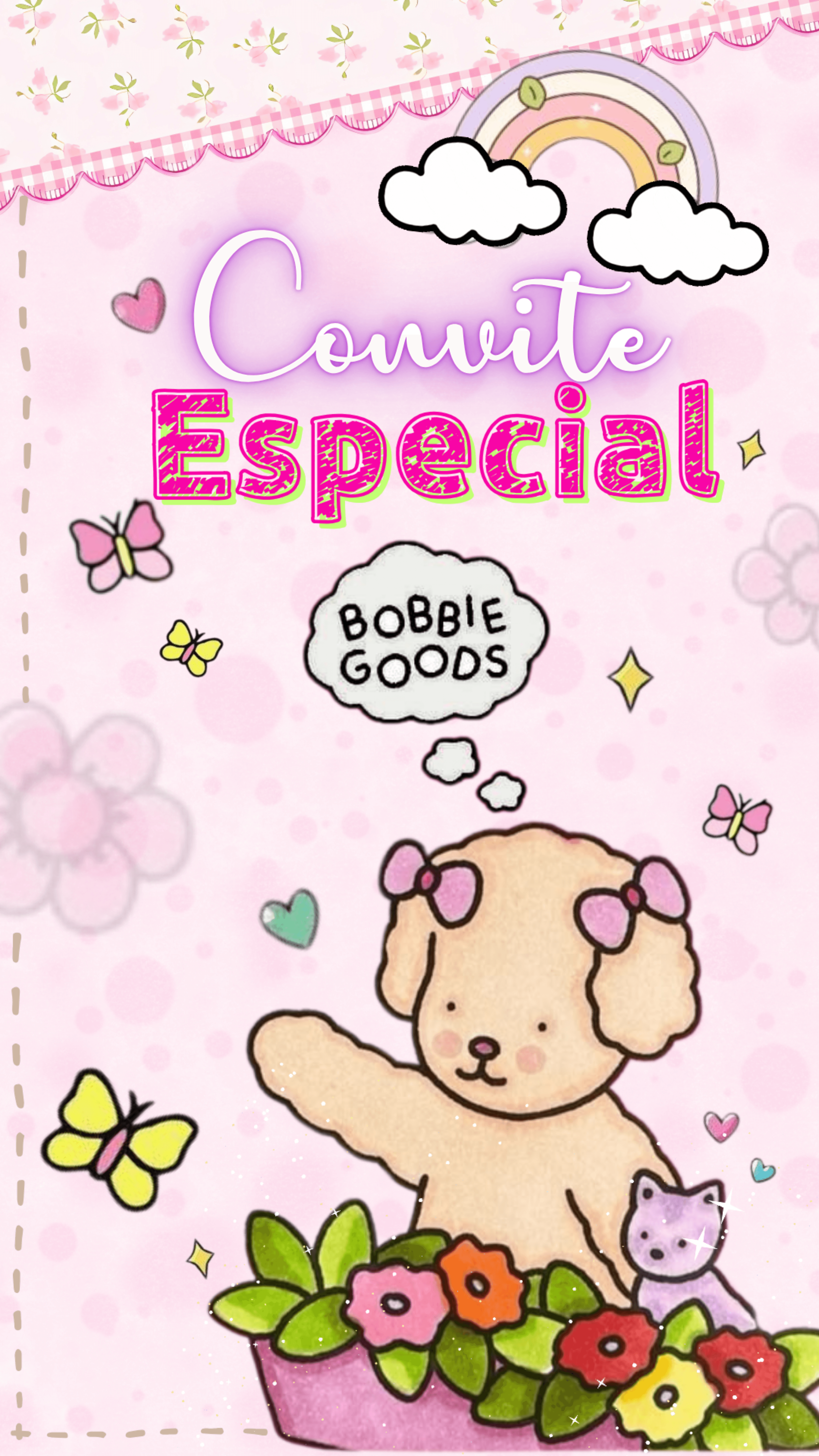 Convite Boobie Goods Menina
