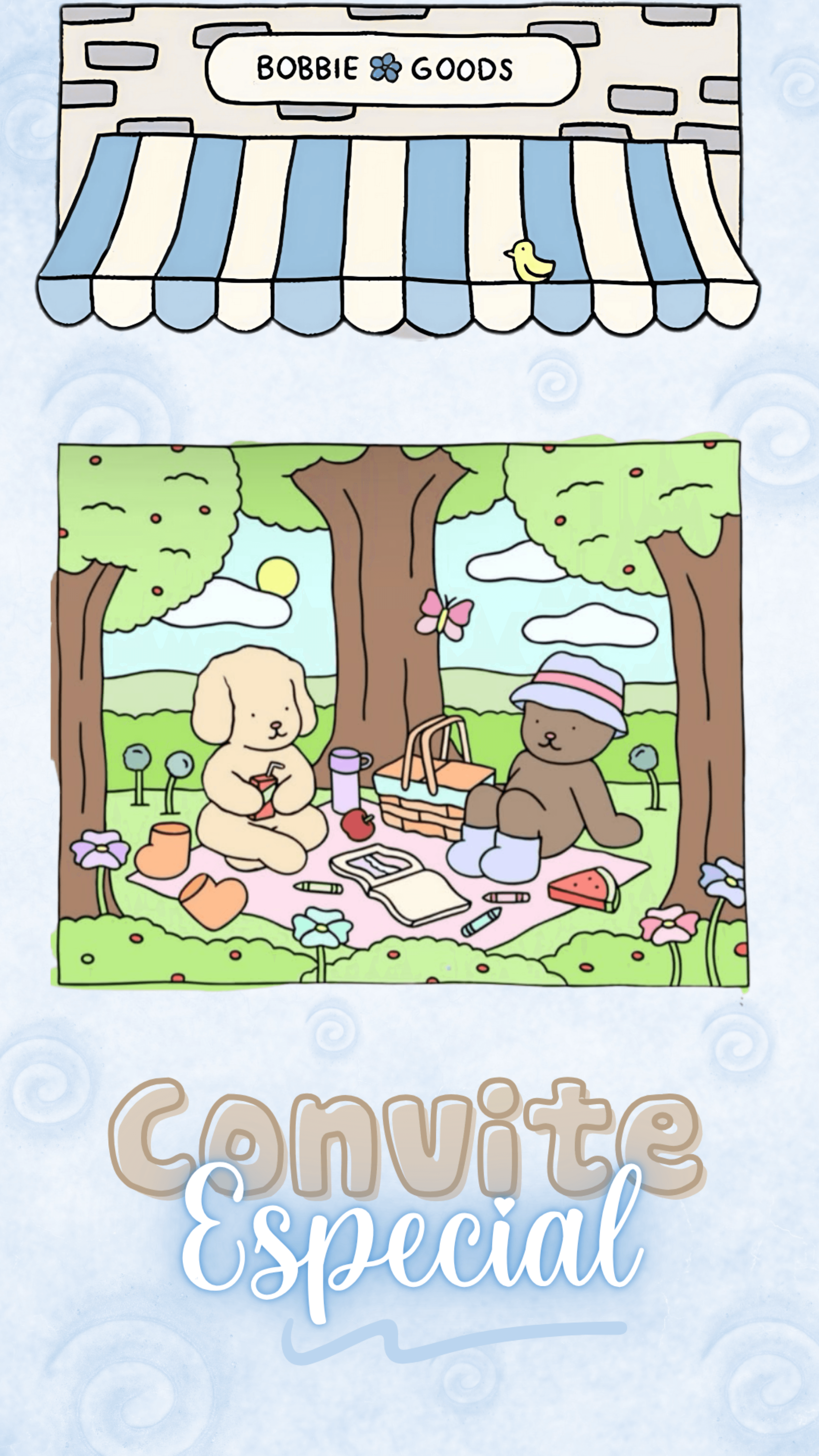 Convite Boobie Goods Menino